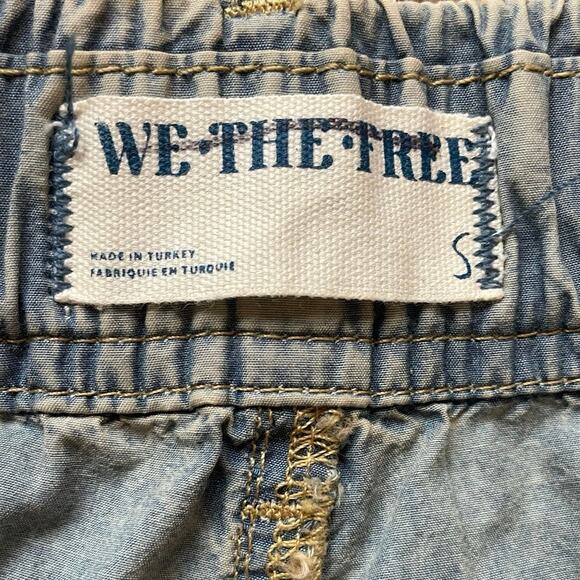 We the Free Shibuya Pull On Wide Leg Slouchy Smock Waist Jeans Size S Baggy Boho - Picture 8 of 8